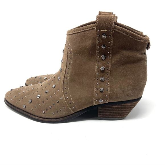 Sam Edelman Brian Bootie Western Studded Boots - Picture 4 of 8